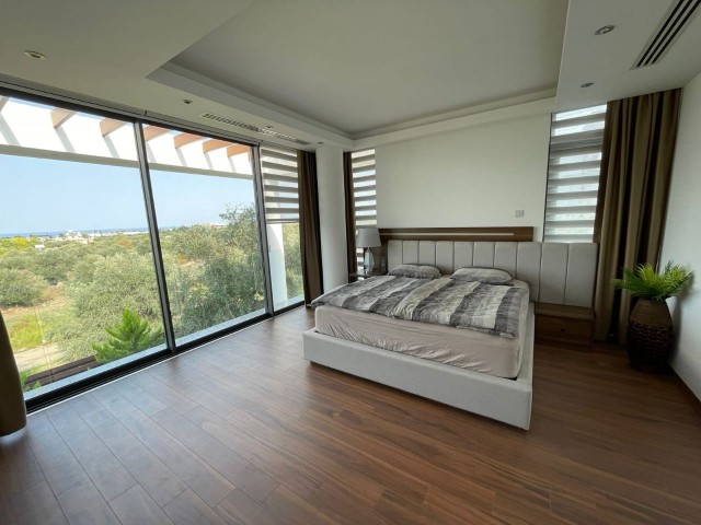 Komplett möblierte, moderne Villa mit 3 Schlafzimmern zur Miete in Kyrenia Ozanköy