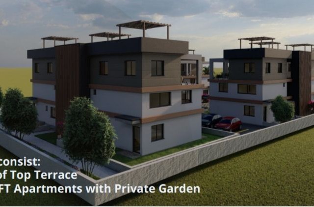 1+1 apartment for sale in TRASA HOMES complex, Karaolanolu