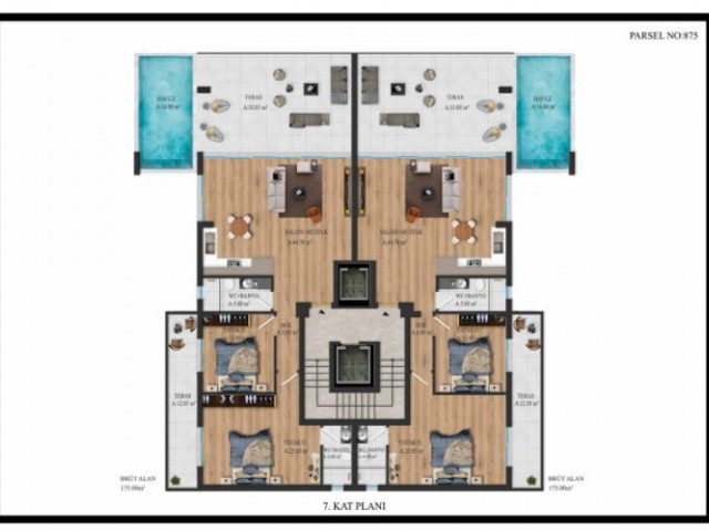 PROJECT - 2+1 flats for sale in Kyrenia center