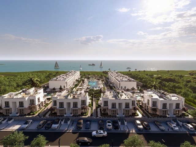 Apartment mit privatem Garten und Terrasse mit Meer- und Bergblick in Esentepe