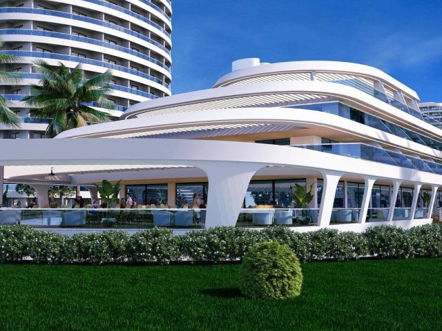 1+1 Flats for Sale in Iskele Long Beach (Mega Akvaryum Restaurant)