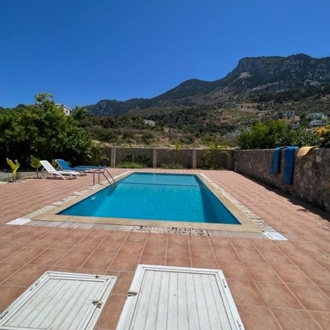 4+1 Villa for Rent with Private Pool in Karşıyaka, Kyrenia