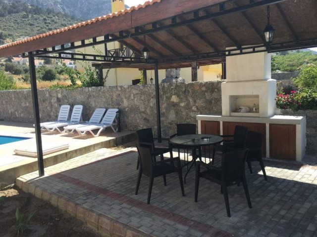 4+1 Villa for Rent with Private Pool in Karşıyaka, Kyrenia