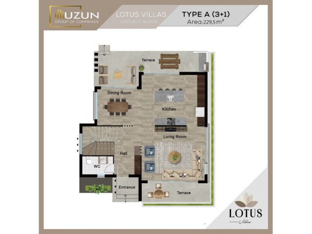 UZUN GROUP LOTUS TUZLA ВИЛЛЫ С ВОЗМОЖНОСТЬЮ ОПЛАТЫ НА 78 МЕСЯЦЕВ