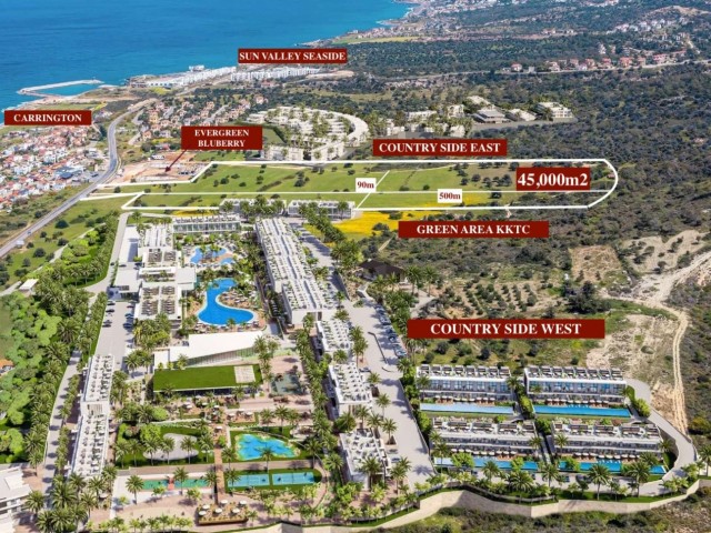 Girne's Prime Location: 45,000 Square Meters of Land for Sale, Nestled Amidst Nature on Main Avenue!"