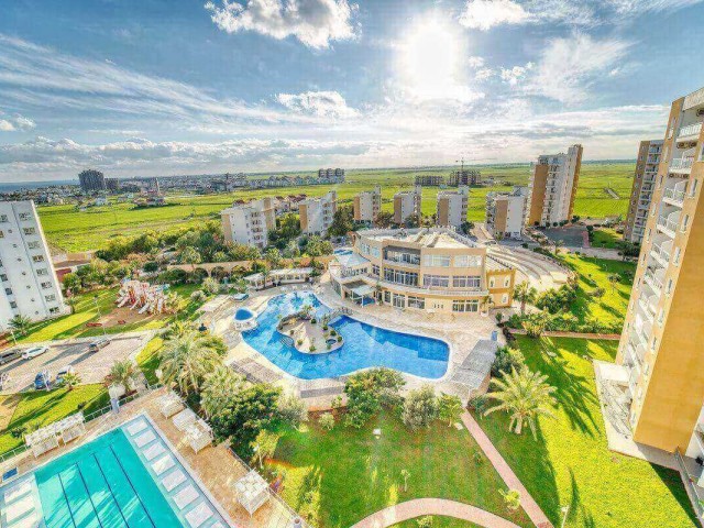 Fully furnished 1+0 flat with magnificent sea and pool views at Caesar Resort