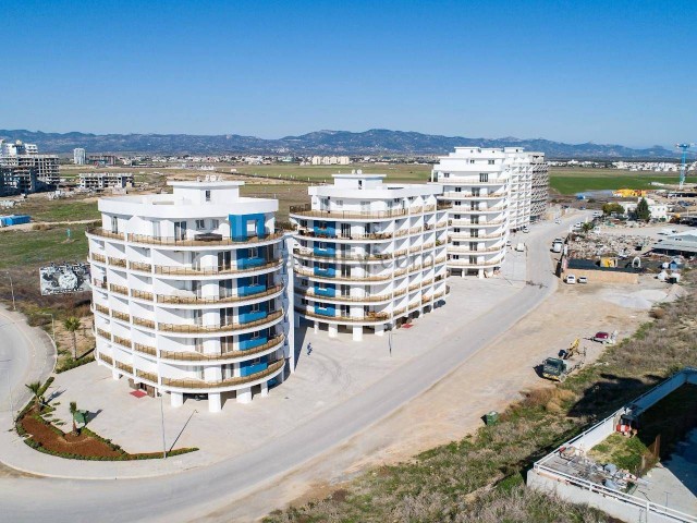 Noyanlar 2+1 Apartment mit endlosem Blick auf das Meer, 80 Meter vom Meer entfernt in Parkresidence