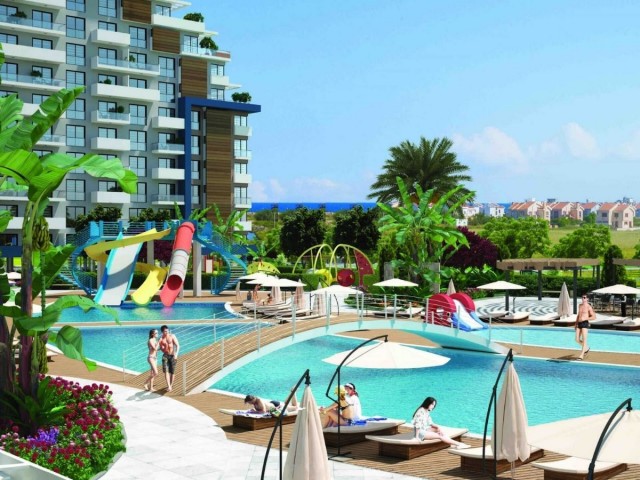 acil satış kelepir fiyat İskele, Long Beach full deniz manzarali, Riverside Life 1+0 Nisan 2024 Teslim