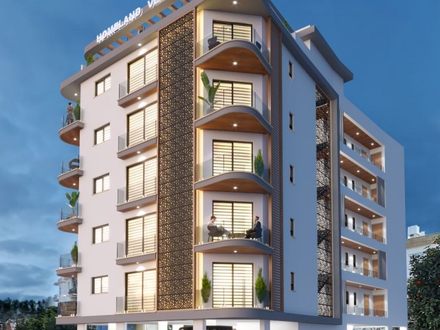 infinity sea view 70 m2 2+1 flat for sale in the heart of long beach 05428734114 key handover september 2025 (42) months installments payment.