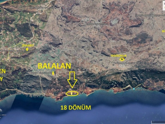 Türkisches Land zum Verkauf in der Region Balalan, geeignet für Hotel- oder Villenprojekte