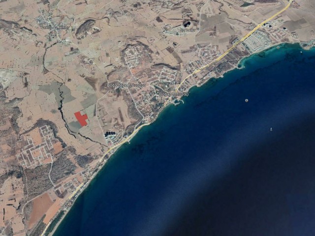 İSKELE BOĞAZTEPE NEXT TO ABELİA SITE 600 M FROM THE SEA 24 DECARE INVESTMENT OPPORTUNITY FIELD 