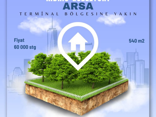 Grundstück zum Verkauf hinter dem Güzelyurt-Zentralterminal