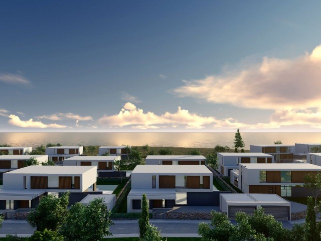 A Unique Project in Kyrenia Çatalköy, Beachfront, Turkish Cob, 5 + 1 Magnificent Villa Is for Sale. ** 