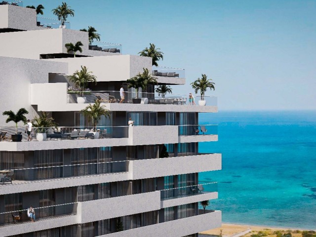 Iskele, Long Beach De Hotel Concept, High Income Flat for Sale from a Magnificent Project