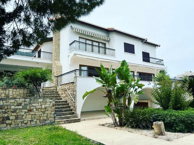 In the Most Prestigious Area of Kyrenia, within 5 acres, with Mountain and Sea Views, Mansion for Rent