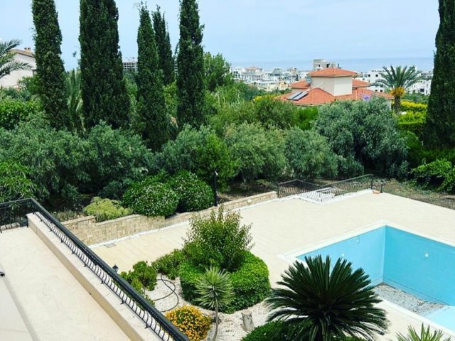In the Most Prestigious Area of Kyrenia, within 5 acres, with Mountain and Sea Views, Mansion for Rent