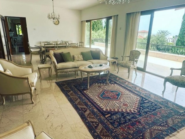 In the Most Prestigious Area of Kyrenia, within 5 acres, with Mountain and Sea Views, Mansion for Rent