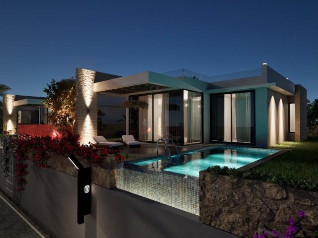 Einstöckige freistehende Villa mit herrlichem Blick auf Esentepe
