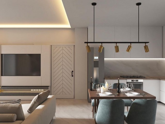 2+1 flats for sale from the project in a central location in Kızılbaş