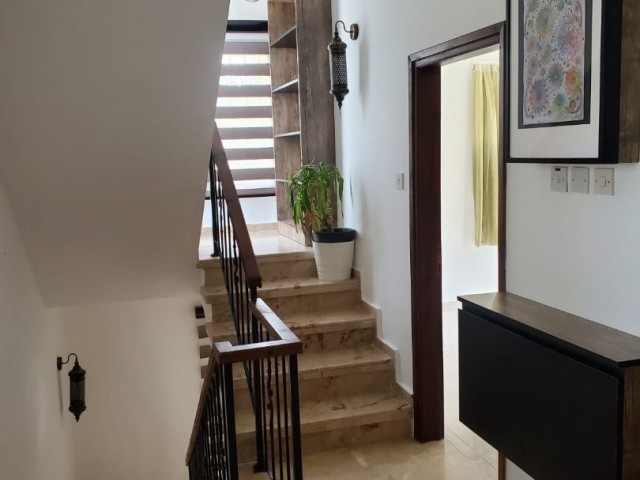 Fully furnished 3+1 villa with pool for rent in Çatalköy