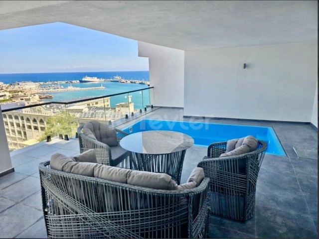 Ultra-luxury 3+1 residence with private pool in the comfort of a villa with unique marina and city views