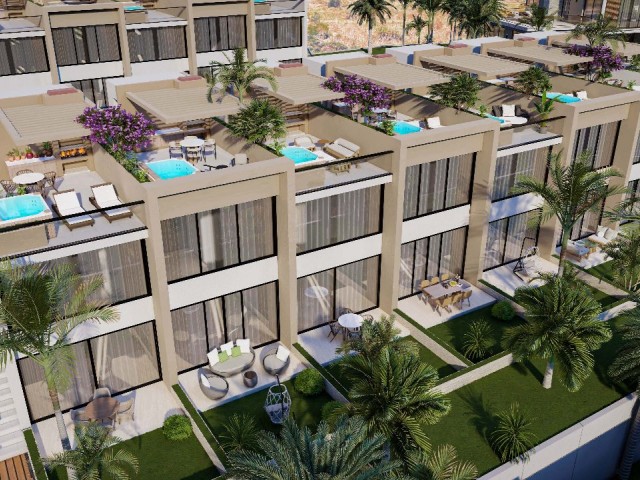 Studio- und 2+1-Penthouse-Wohnungen zum Verkauf in Kyrenia Esentepe