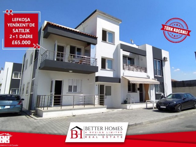 LEFKOŞA YENİKENT'DE SATILIK TÜRK KOÇANLI 2+1 DAİRE