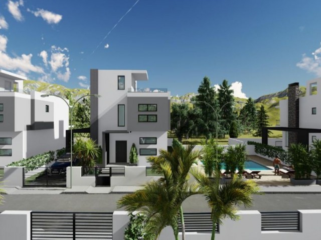 ZERO 3+1 VILLAS FOR SALE IN KYRENIA LAPTA ** 