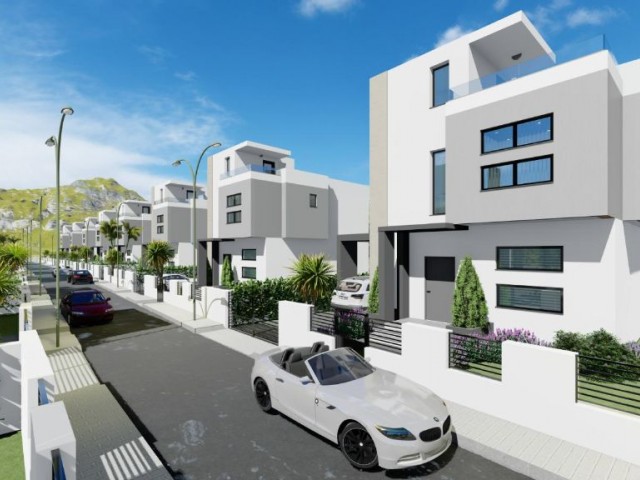 ZERO 3+1 VILLAS FOR SALE IN KYRENIA LAPTA ** 