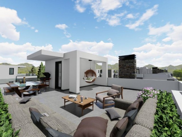 ZERO 3+1 VILLAS FOR SALE IN KYRENIA LAPTA ** 