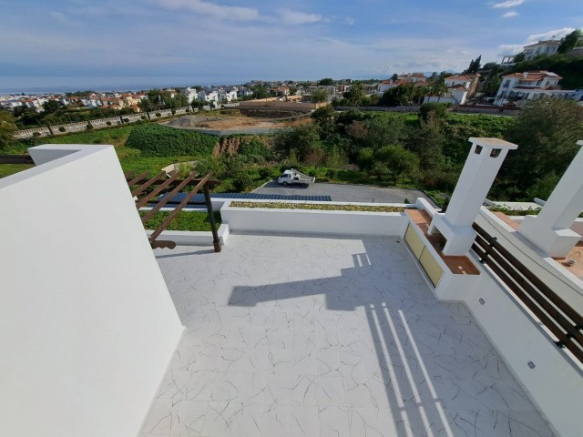 Our duplex penthouse apartment with mountain and sea views in a magnificent location in Girne Alsancak entrance Yeşiltepe sahara site is for sale.