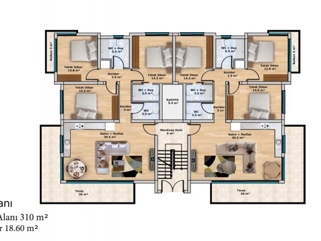 LUXURIOUS THREE BEDROOM APARTMENTS