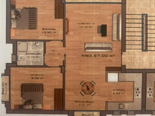 TWO BEDROOM APARTMENTS