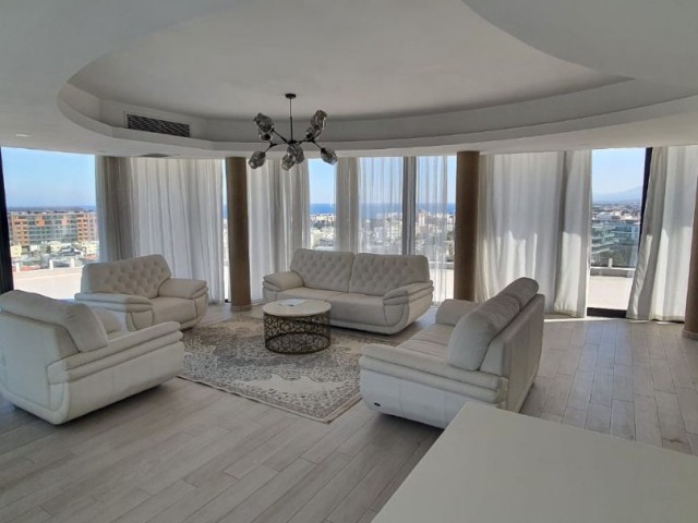 3+1 Luxury Furnished Penthouse for Rent in Kyrenia Center Min. 6 months Advance payment