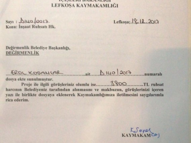 Ercan Havalimanına 2 dk. mesafede -Lefkoşa'ya 10 dk mesafede Parselasyon Projesi Yapılmış İmara Açık Arazi 