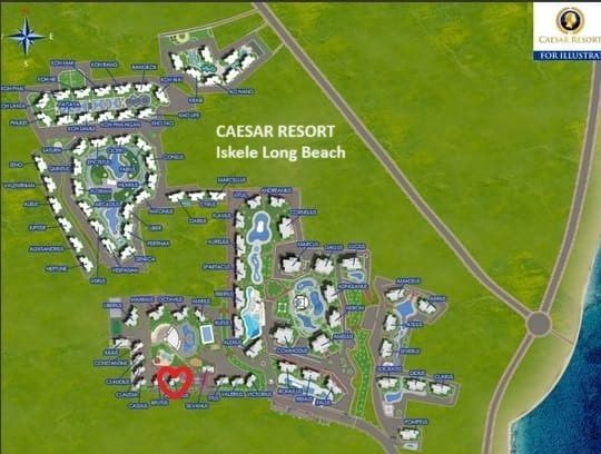 1+1 квартира CAESAR RESORT Iskele Long Beach