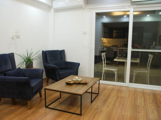 Luxury apartment with outdoor / indoor pool + central generator in MERKEZ.