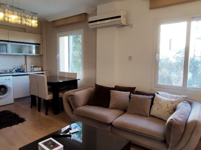 A Large Spacious 1 + 1 Apartment Furnished with QUALITY Goods is for Rent on a Prestigious Site with a Pool ** 