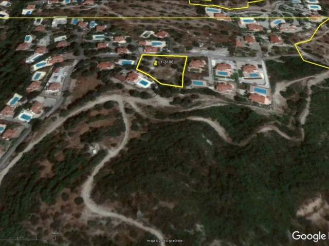 Residential Zoned Plot For Sale in Bellapais, Kyrenia