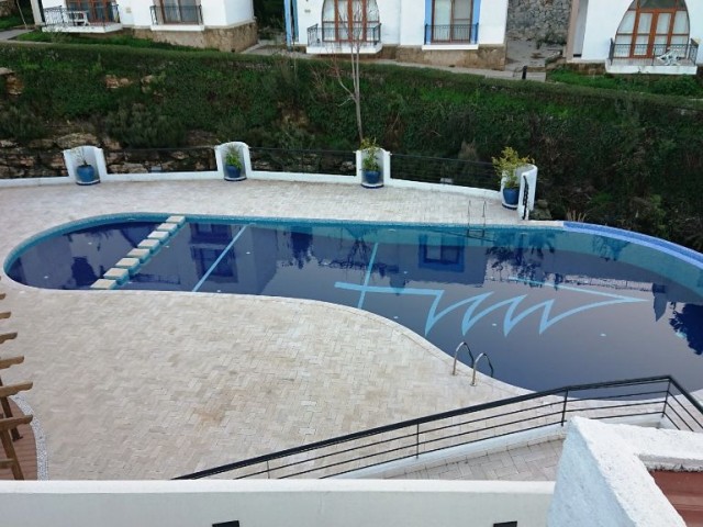 3+1 Duplex Apartment for Rent with a Terrace with Jacuzzi, On a Site with a Sports Area with an Authentic Architectural Communal Pool at the Foot of the Karmi Mountain! ** 