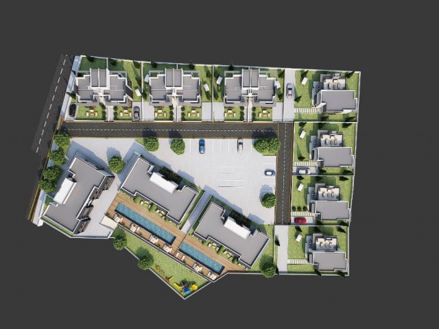 Luxury Apartment - Twin Villas and Detached Villas in the High-Altitude Area of Alsancak Yeşiltepe with Flexible Payment Plans! ** 