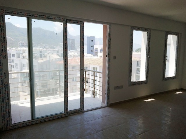 A Spacious 3 + 1 Apartment for Rent with a view of the Mountains and the Sea in a New Elevator Building in the Center of Kyrenia! **  ** 