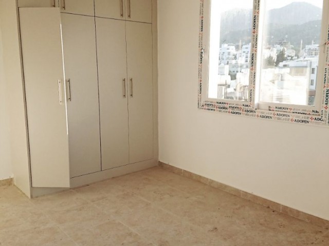 A Spacious 3 + 1 Apartment for Rent with a view of the Mountains and the Sea in a New Elevator Building in the Center of Kyrenia! **  ** 