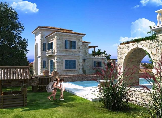 Turkish Title Deed in Karşıyaka 1. A Magnificent Project consisting of Class Exclusive Design and Construction STONE Villas! ** 