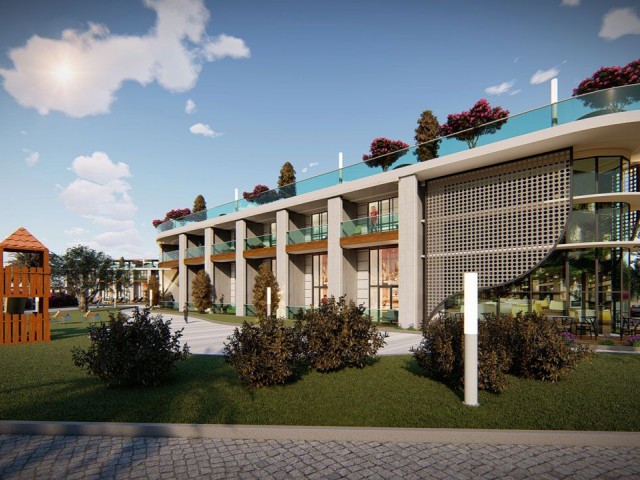 در کنار دریای لاپتا، در فاصله پیاده روی تا دریا، پروژه اقامتی لوکس با استخر، آپارتمان های دوبلکس 1+1 و 2+1 برای فروش!