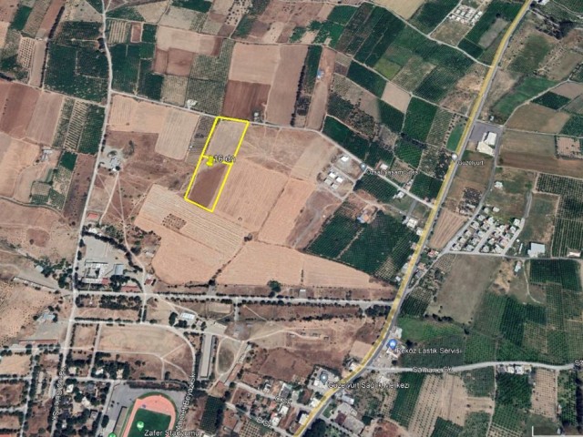 In Guzelyurt region, 21,185 m2 land, total price 870,0650 STG,