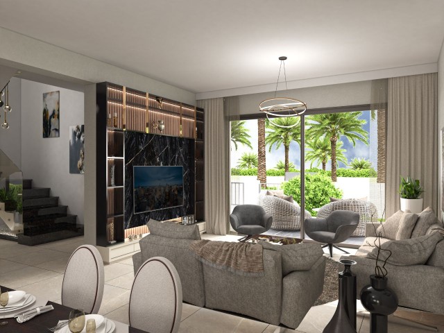 3 bedroom  Private DUBLEX VILLAS in İskele Boğaz( Feb 2024) . 