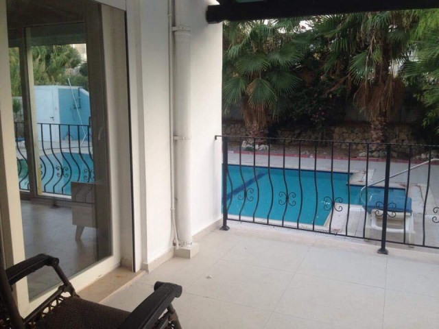 Ground Floor (2+2) 120 m2 Fully Furnished Apartment with Its Own Garden, Shared Pool (Used by Only 3 Apartments) in Kyrenia Alsancak 120 m2 VAT / TRANSFORMER PAID ** 