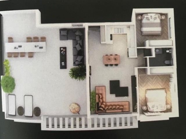 Magnificent Penthouses in Ortakoy, which Can Turn into Ultra Lux( 3+1) with Turkish Title, and( 2+1) +(1+1) Apartments ( Equipped With All the Extras Necessary For Extra Comfortable Living) ** 