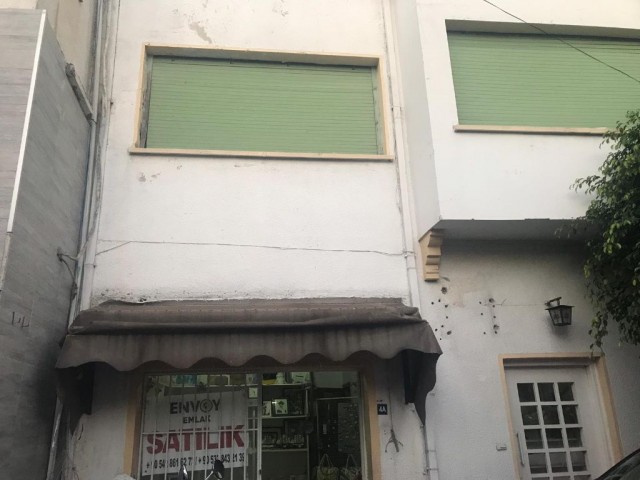 A Commercial Building for Sale on the Main Street for those who want to Take the Opportunity to Get a 330m2 Ground-Floor and Terraced, Workplace - Office - Boutique hotel / Hostel - Cafe / Bar suitable for use in the Kyrenia Bazaar on Zia Rizki Street, with a High Value of Signage ** 